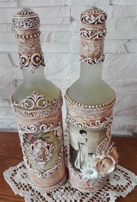 Two Vases Sitting On Top Of A Doily