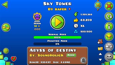 Sky Tower By Rafer Easy Demon Mi Primer Demon Geometry Dash