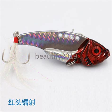 10Pcs Metal VIB Lure Bass Fishing Lures Blade Baits Walleyes Jigging