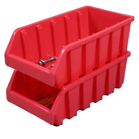 Basicwise Plastic Storage Stacking Bins In The Storage Bins And Baskets