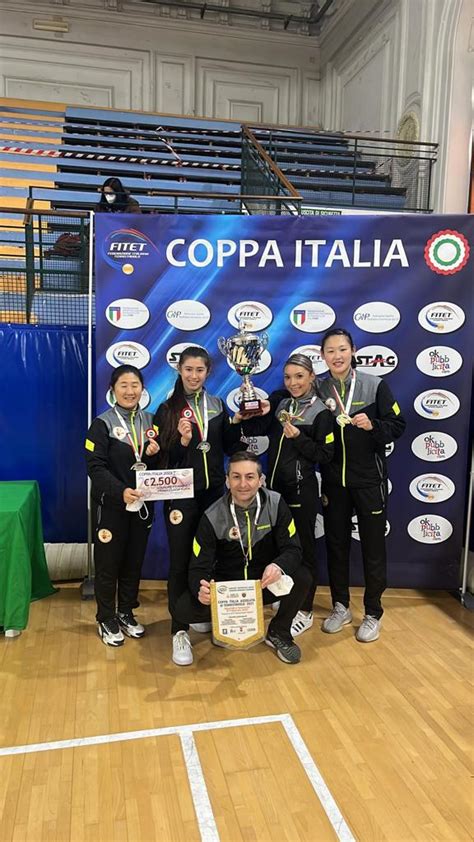 Tennis Tavolo Serie A Femminile La Brunetti Vince La Coppa Italia