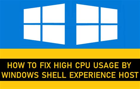 C Mo Arreglar El Alto Uso De La Cpu Del Host De Windows Shell