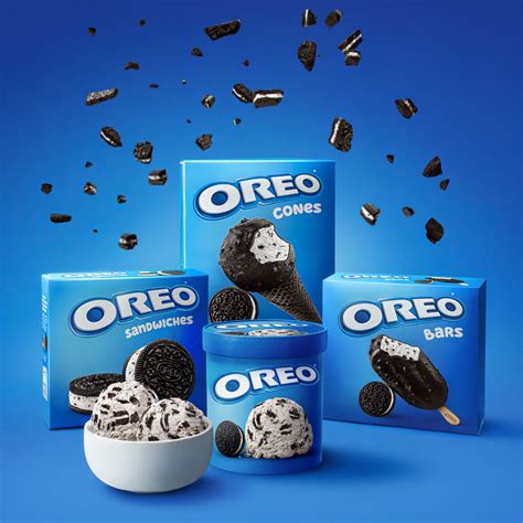 Oreo Frozen Dairy Dessert Ice Cream Sandwiches Novelties 4 Ct Package