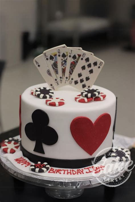 1 Tier Casino Themed Birthday Cake