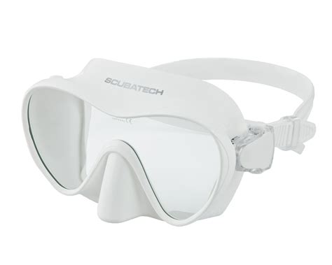 Tecline Frameless View Mask White Equipos Y Productos De Buceo En