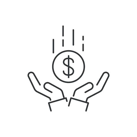 Premium Vector Save Money Icon Salary Money Invest Finance Hand