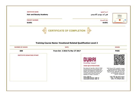 Certificates Hair And Beauty Academy