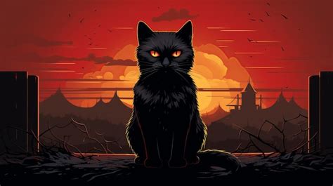 Black Cat Appreciation Day August Generative Ai Premium Ai