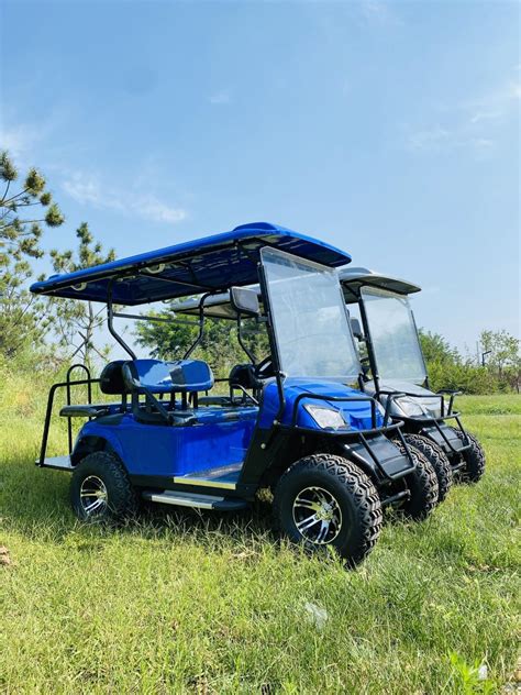 2 4 Seats Electric Lifted Golf Cart Hunting Car With Powerful 4kw AC