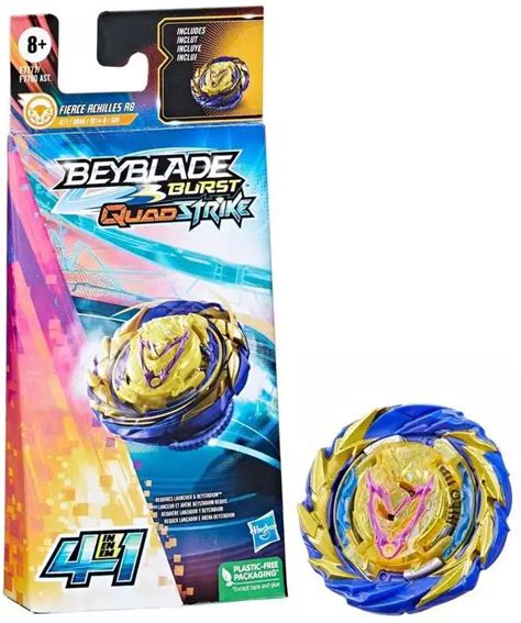 Beyblade Burst Quadstrike Fierce Achilles A8 Single Pack Toywiz