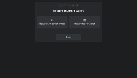 How To Restore A Wallet From A Json File In Xdefi Wallet