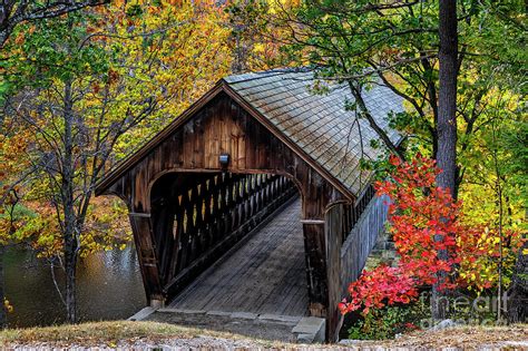 New England College Covered Bridge Photograph by John Greim