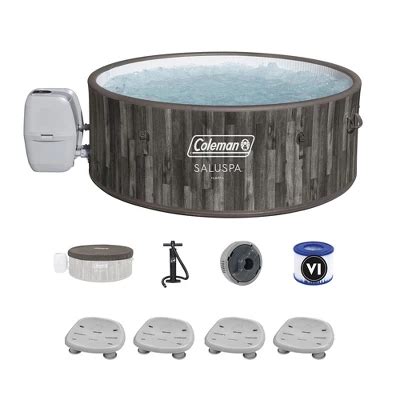 Coleman Saluspa Sicily Airjet Hot Tub With 180 Soothing Jets With Set Of 4 Bestway Underwater