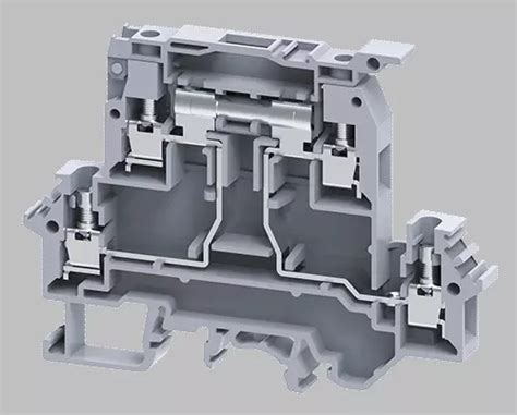 Buy Connectwell Sqmm Double Level Terminal Block Grey Pack Of