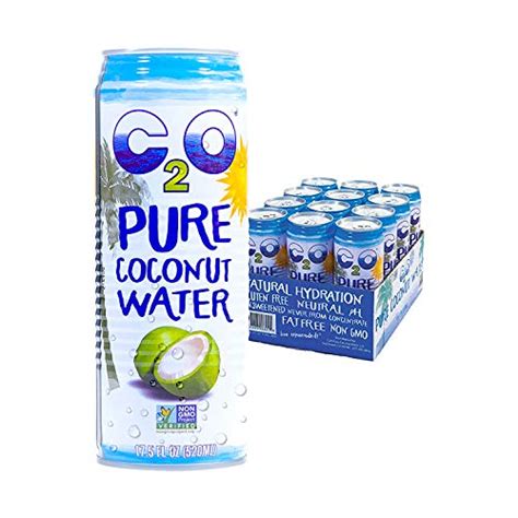 C O Pure Coconut Water Non Gmo Plant Based Essential Electrolytes