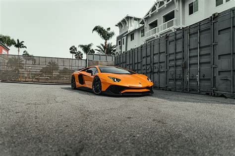 Lamborghini Naranja Aventador Lp700 4 Fondo De Pantalla HD