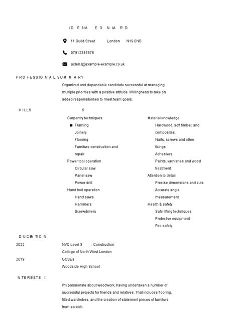 Skills Based CV Format And Layout MyPerfectCV