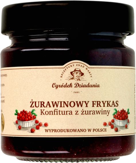 OGRÓDEK DZIADUNIA Żurawinowy Frykas konfitura z żurawiny 240 g