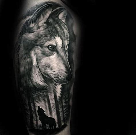 50 Realistic Wolf Tattoo Designs For Men - Canine Ink Ideas