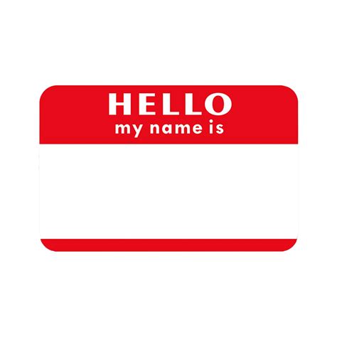 300pcs Roll My Name Is Stickers Mark Tag Personal School Stationery