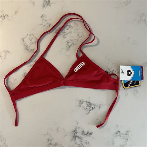 Red Arena Training Or Bikini Top Im A C Size Depop