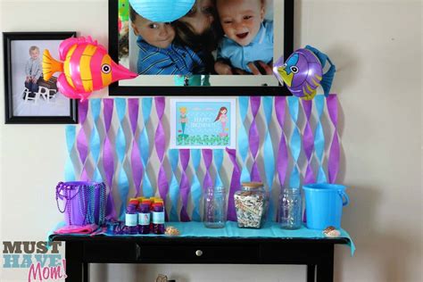 Mermaid Birthday Party Ideas! Decor, Free Mermaid Printables & Party ...