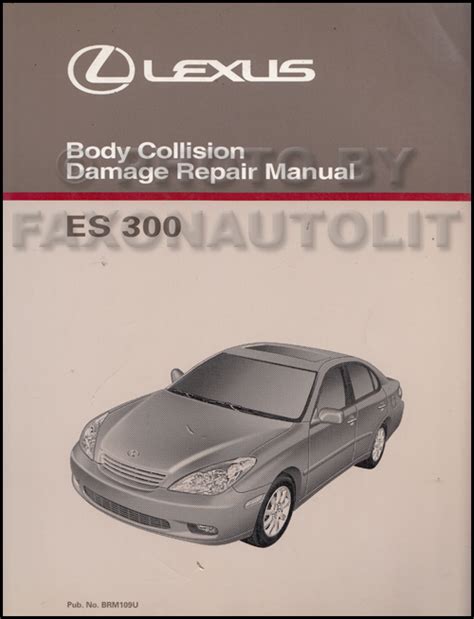 Lexus Es Repair Shop Manual Original Volume Set