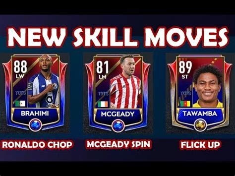 NEW SKILL MOVES RONALDO CHOP MCGEADY SPIN FLICK UP FIFA MOBILE 19