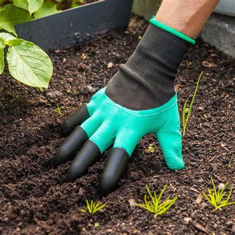 Luva De Jardinagem Garras Protege Cava Planta Garden Genie Gloves