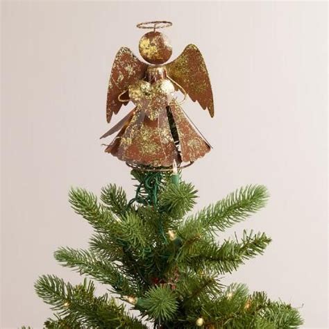 Gold Metal Angel Tree Topper Tree Toppers Angel Tree Topper