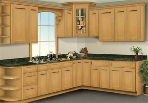 Natural Maple Rta Kitchen Cabinets Shaker Style Kitchen Cabinets