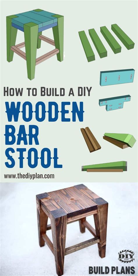 How to build a diy wooden bar stool – Artofit