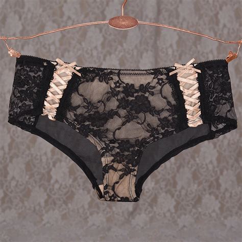 Fashion Panties Transparent Ultra Thin Female Perspective Gauze Lace