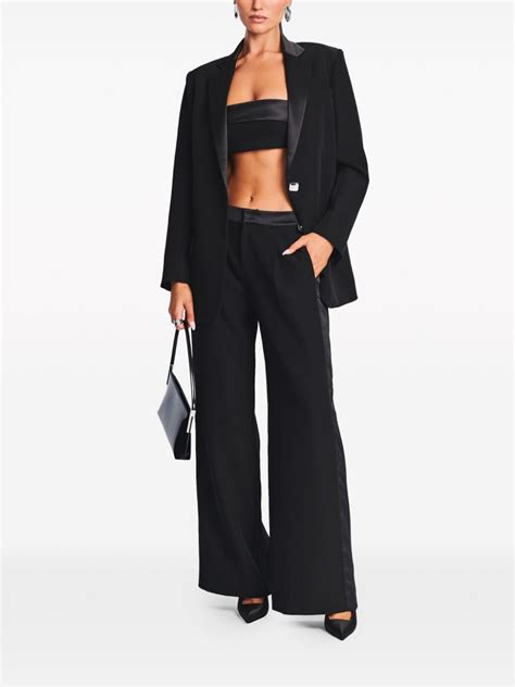 Retrofete Nadine Wide Leg Trousers Black Farfetch