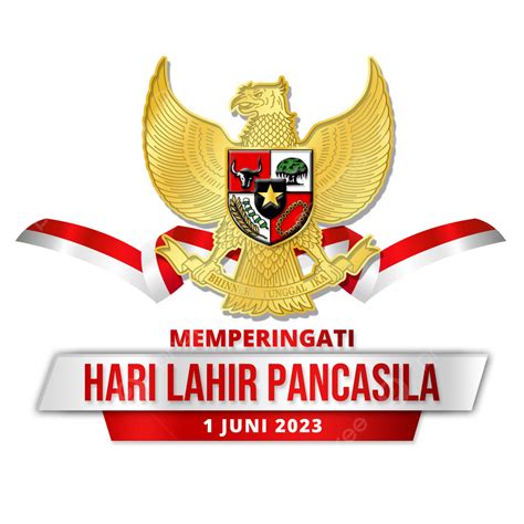 Desain Selamat Ulang Tahun Pancasila 1 Juni Dengan Lambang Logo Garuda