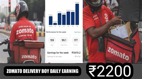 Zomato Per Day Earning Full Time Duty YouTube