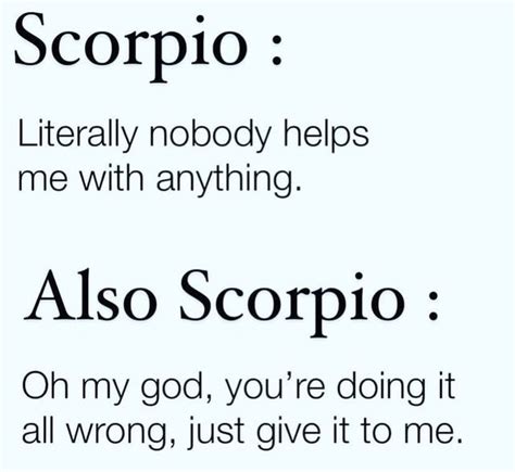 scorpio memes♏️ on Instagram: "me 1000% — happy bday 11/16 scorpions ️ Follow @scorpiosaga for ...