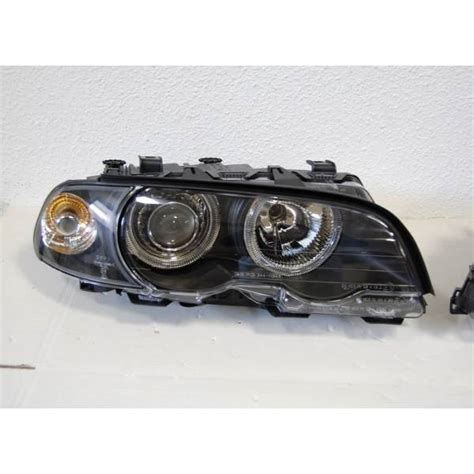 Headlights Angel Eyes Bmw E P Black