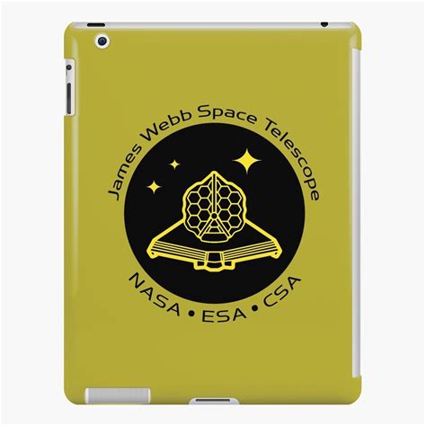 Nasa Jwst James Webb Weltraumteleskop Logo Schwarz Gelb Schwarz