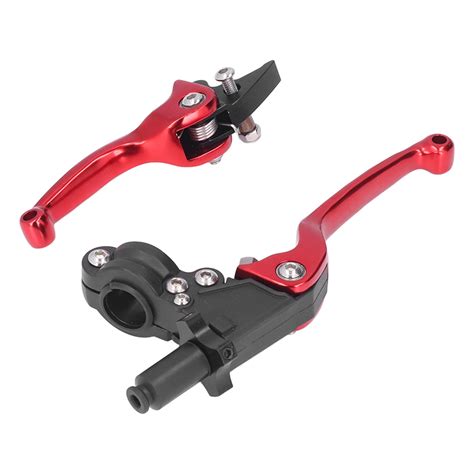 Red 1 Set Folding Clutch Brake Lever Motorcycle Refitting For Suzuki Rm