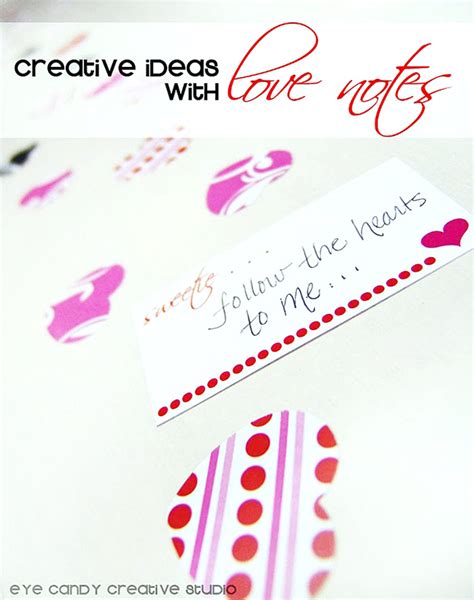 Eye Candy Creative Studio Mini Love Notes Creative Ideas