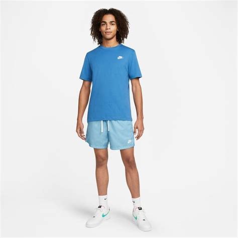 Nike T Shirt NSW Club Blau Weiß unisportstore de