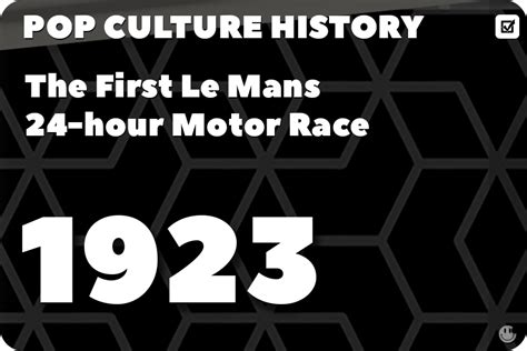 The First Le Mans 24-hour Motor Race