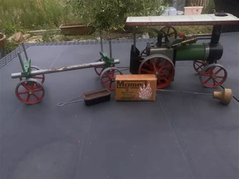 Mamod Te A Live Steam Traction Engine Log Trailer Picclick Uk