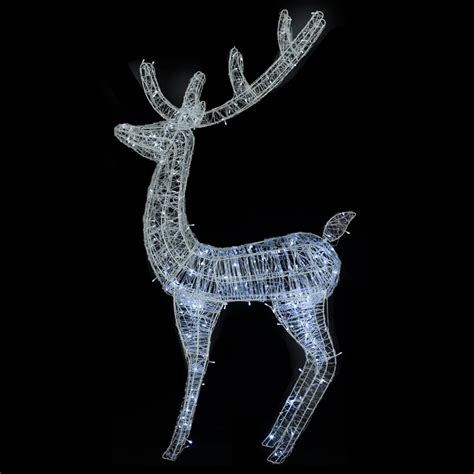 LED Rentier XXL Acryl Weihnachtsdeko 250 LED 180 cm Kaltweiß Weddig