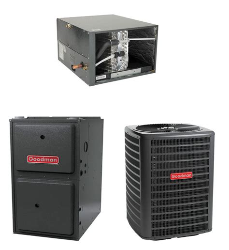 5 Ton 14 Seer2 80 120 Kbtu Horizontal Goodman Ac Gas Furnace System