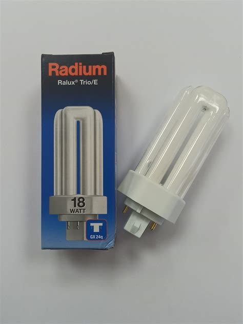 Radium Lampe Fluorescente Compacte RaluxTrio E RX T E 18W 840 GX24Q