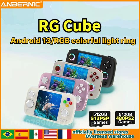 ANBERNIC Console De Jogos Port Til Cubo RG Android 13 Joystick T820