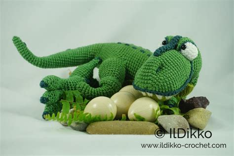 Amigurumi H Kel Muster T Mo Der T Rex Deutsche Anleitung Etsy Nederland