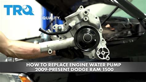 How To Replace Engine Water Pump 2009 2018 Ram 1500 Youtube